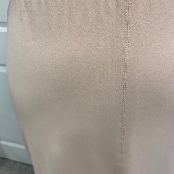 Iris Setlakwe Luxury Blush Pink Knee-Length Pencil Skirt with Side Slits - S - Picture 3 of 8